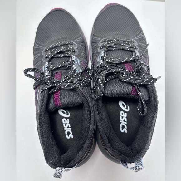 ASICS Women's Gel-Venture 7 Black Gray Purple Athletic Running Sneakers 7 NWOB - Picture 5 of 7